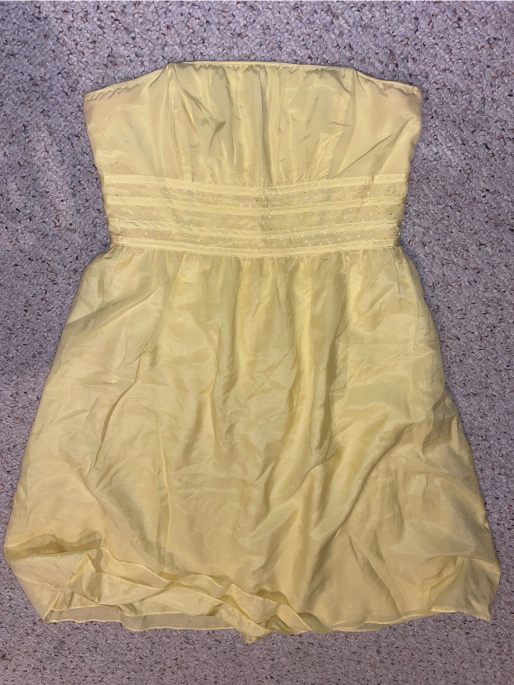 Lilly Pulitzer Strapless Pale Yellow Party Dress